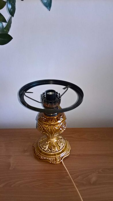 Lampa stołowa ceramiczna. POLAM - WIELICZKA. Rok 1970