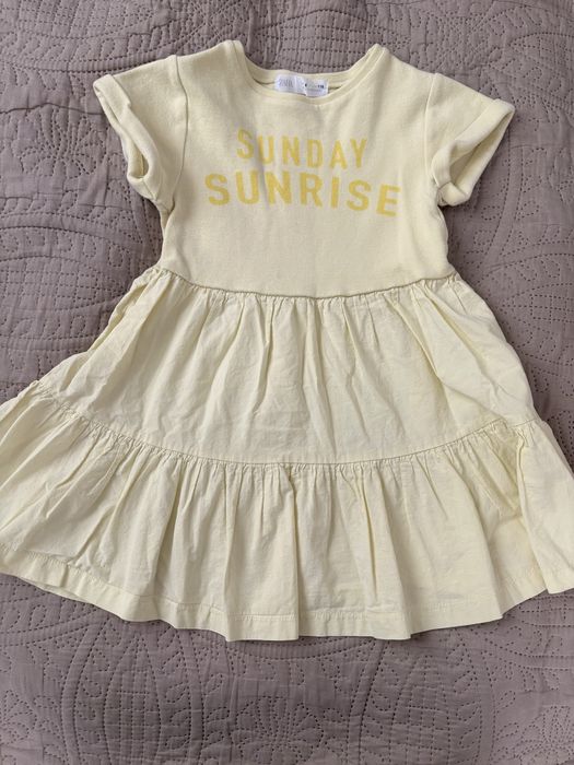 Paka ubranek dla dziewczynki 110/116 h&m, Zara - sukienki i inne