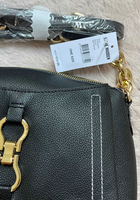 Czarna elegancka torebka Steve Madden Bsaul