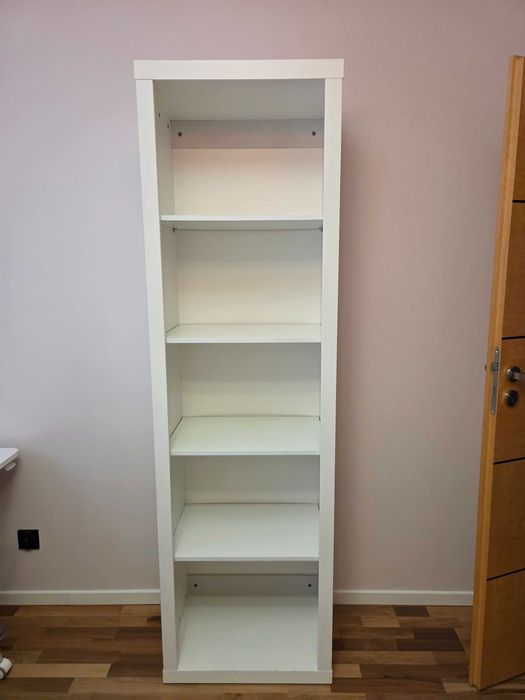 Regał wysoki biały