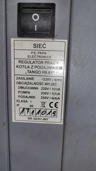 Sterownik pieca Tango p8.81