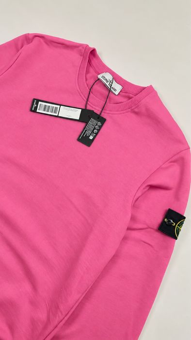Рожевий Stone Island світшот