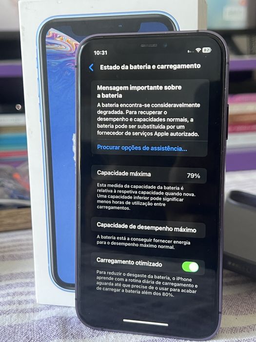 Iphone 64GB roxo novo por fora