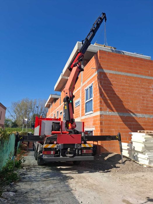 Transport HDS kontenery żwir rozładunki wywrotki koparki usługi HDS