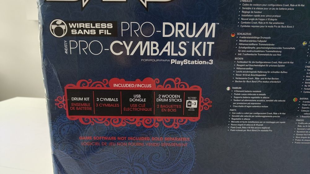 Bateria Rockband 3 Pro kit PS3 *NOVO