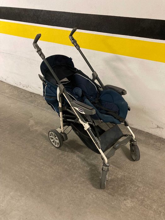 Conjunto Chicco trio living para bebé carrinho alcofa e ovo