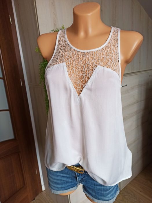 Sg Piękny kobiecy i seksowny top bluzeczka 36 , S H&M top