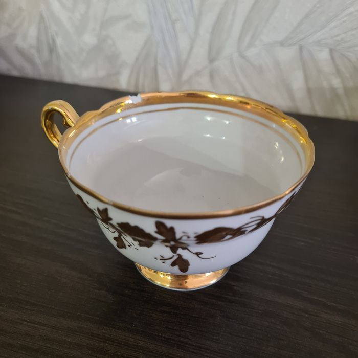 Чайный сервиз «Золотая нива» СССР — неполный, 12 предметов