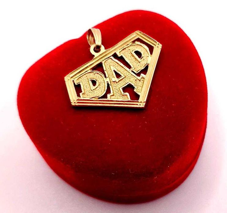 Złota zawieszka z napisem Tata PR.585 W:2,31gr InterSKLEP