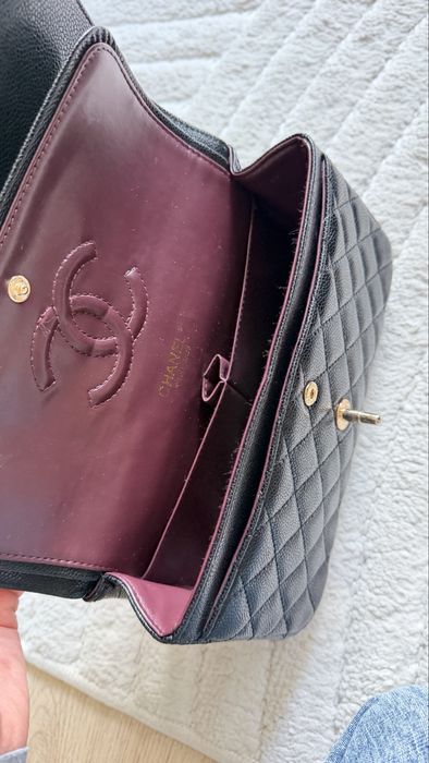 Torebka chanel black classic flop