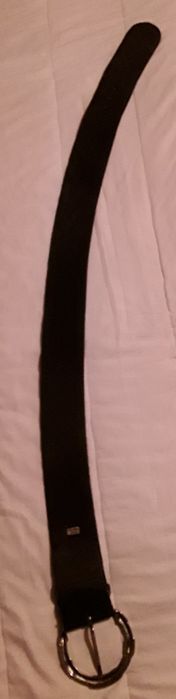 Cinto preto largo para senhora, sem marca