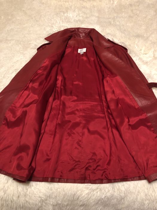 Шкіряний кожаный плащ лайковий оригінал L (46-48)(50)