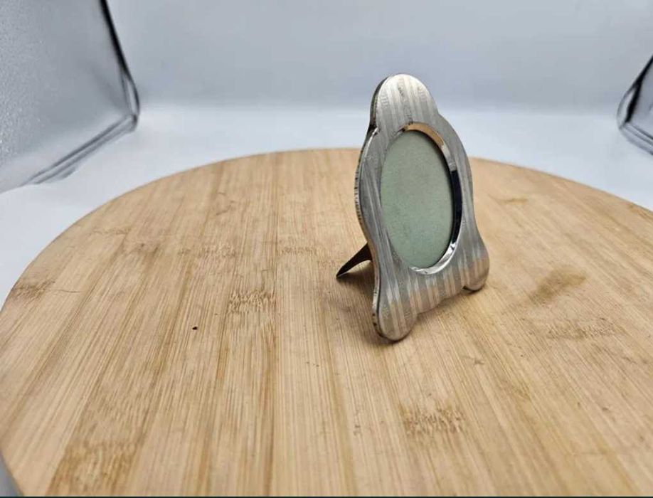 Art deco,lata 40-50,platerowana ramka stojąca