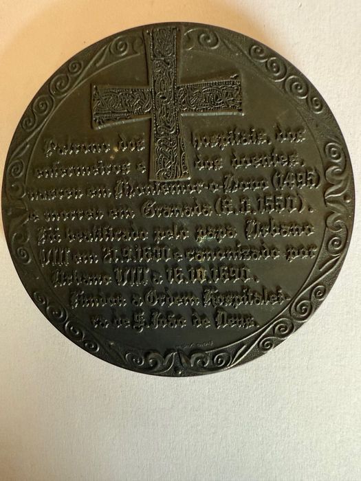 Medalha de broze. S. João de Deus
