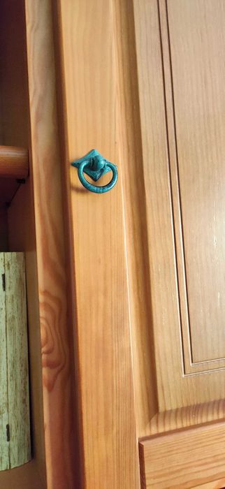 Cama solteiro dupla (madeira maciça pinho mel) + colchão