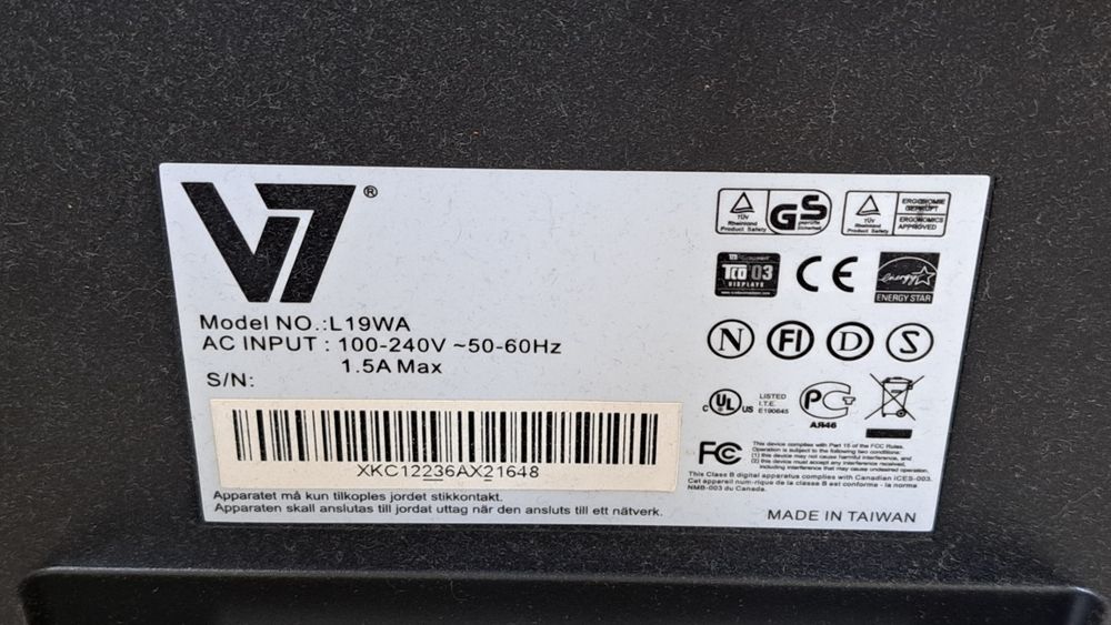 Monitor computador V7