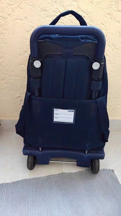 mochila escolar com rodas Real Madrid