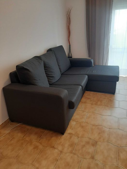 Sofa 3 lugares chaise longue Cinzento