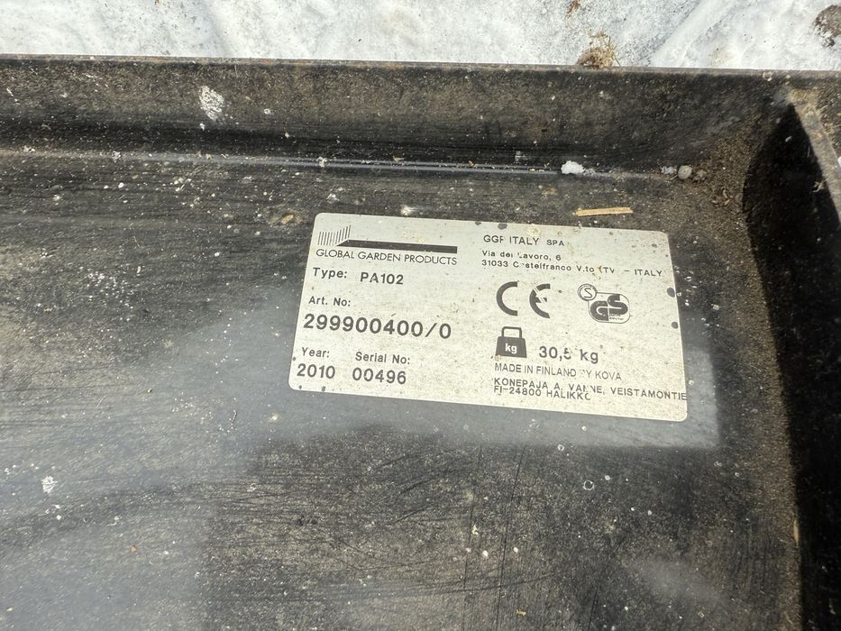 Pług do śniegu + łańcuchy śnieżne – GGP PA102 – Szczecin