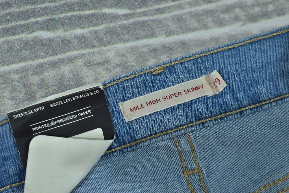 Levis Mile High Super Skinny Jeansy Damskie W29 L34