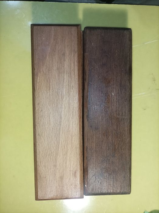 Вінтажні дерев’яні коробки для заточних каменів