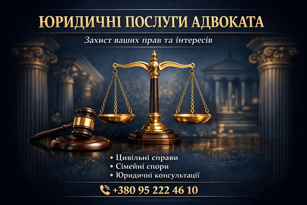 ⚖️  АДВОКАТ   Юридичні послуги   Харків