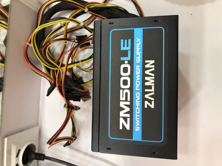 Мощный Топовый блок питания Zalman ZM500-LE 500w блок питания 500 ватт