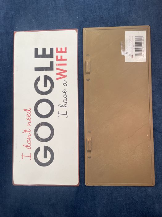Подарунок, Декор, Металеві Таблички I don’t need Google
