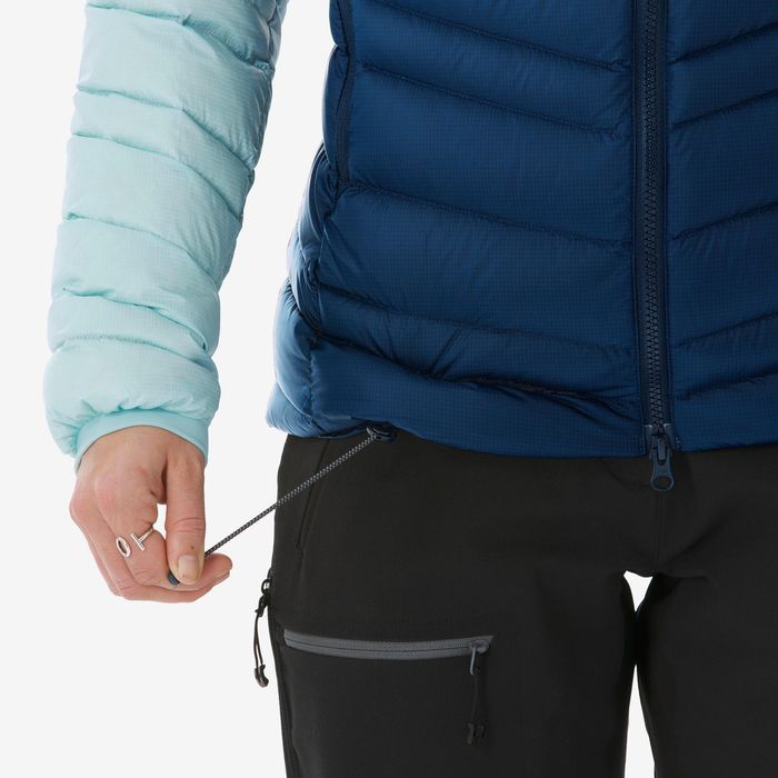 Casaco de Penas Alpinismo Mulher Azul Marinho - AZUL gelo