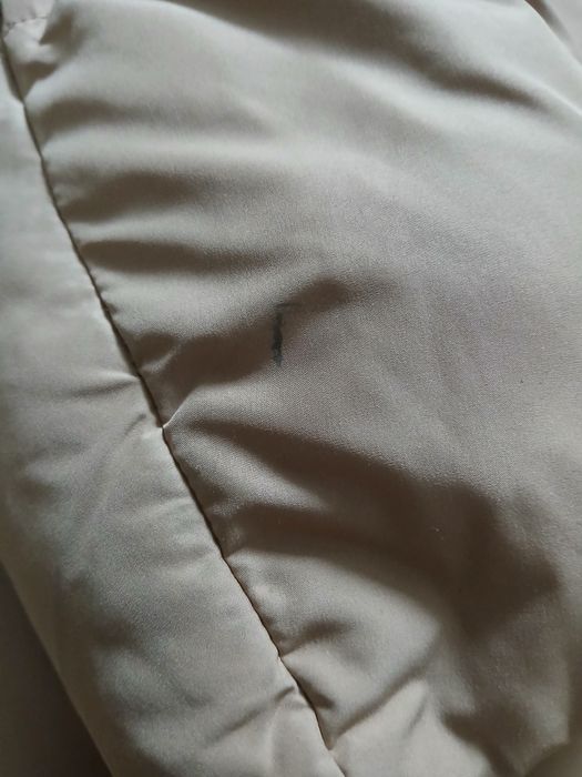 Kurtka zimowa beżowa z kapturem, Zara, r. 140