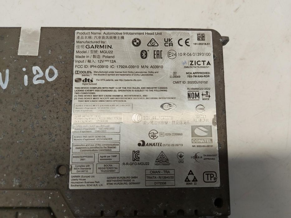 Bmw ix i20 2023, xdrive50 radio nawigacja 5a9c9d5