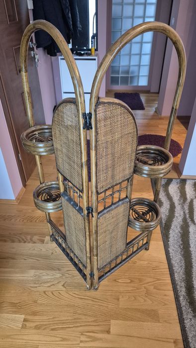 Kwietnik rattanowy parawan z rattanu