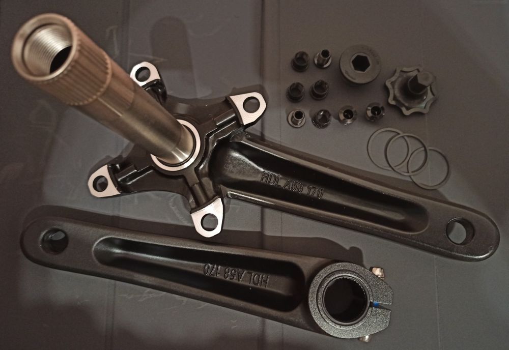 Легкі шатуни Meroca CX, GOLDIX. Виніс Shikra 50мм