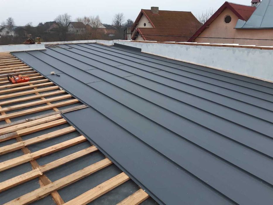 Фальцева покрівля. Металочерепиця. Фальц. Профнастил. Дах. Покрівля.