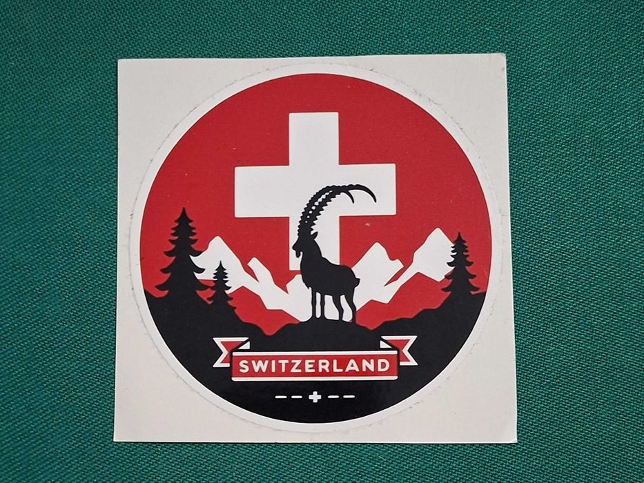 Autocolante vintage - Switzerland