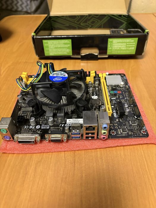 i3 7100 + biostar H110MDE + кулер комплект