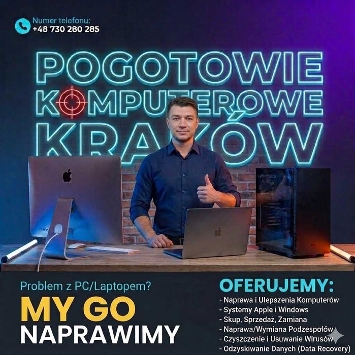 Pogotowie Komputerowe Kraków Ruczaj - 7 dni w tygodniu DOJAZD