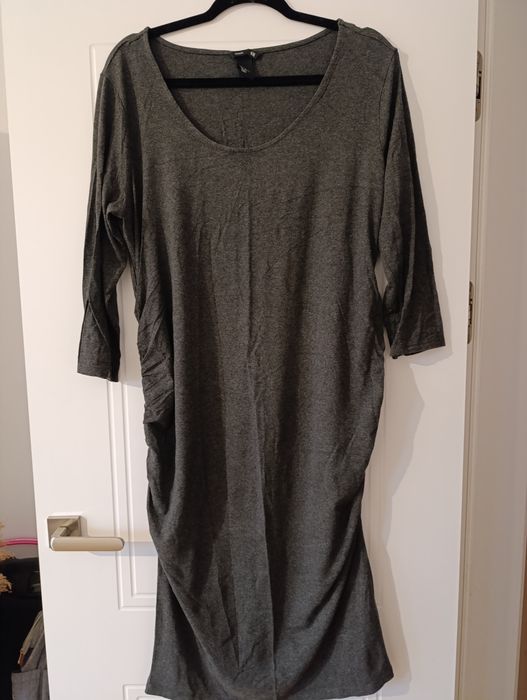 Jeansy ciążowe H&M Mama 44, 2 sukienki,rajstopy,getry