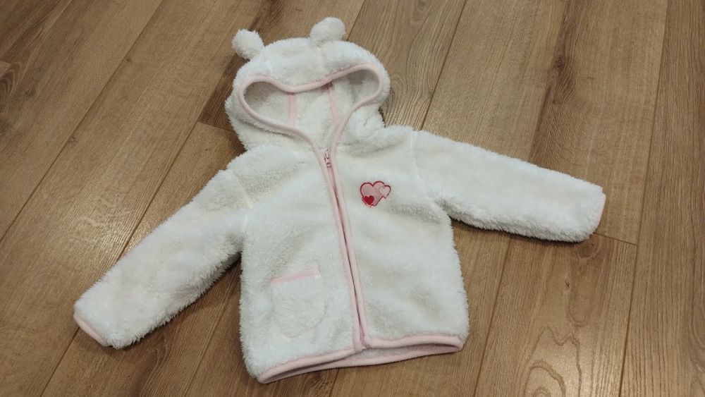 Futerko kurteczka 9- 12mcy ciepły sweterek