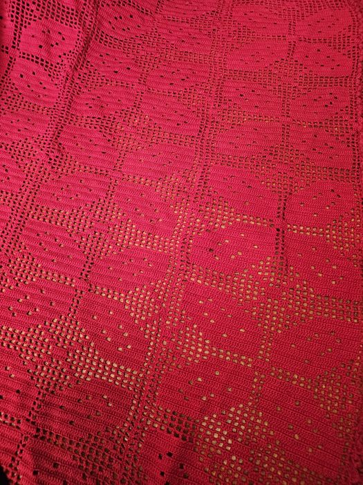 Colcha cama de solteiro em croché