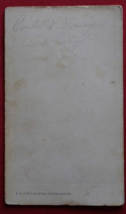 Conde D. Henrique ou D. Afonso Henriques - CDV de uma gravura