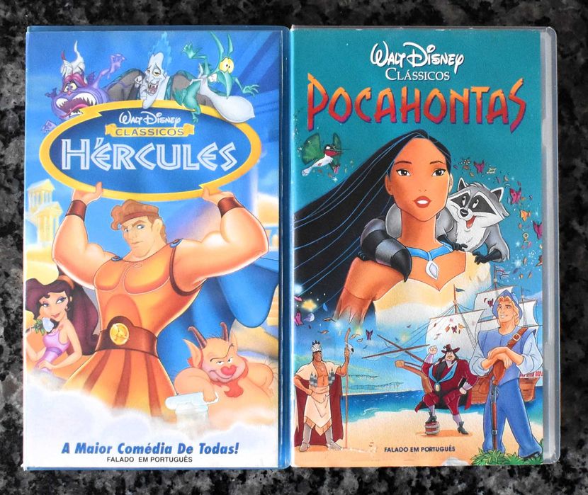 Lote 4 Disney - 7 filmes de animação em VHS