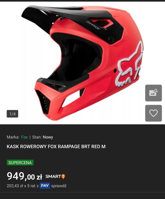 Kask rowerowy Fox rapage