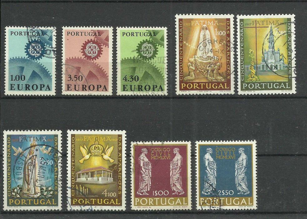 Selos portugueses – Ano completo de 1967, 23 selos usados