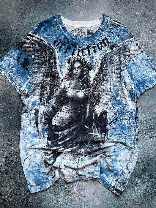 футболка Affliction оригінал sk8 y2k mma