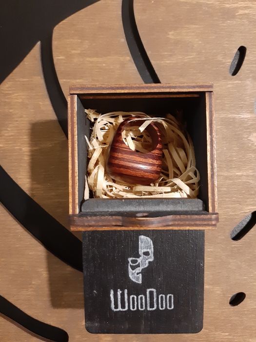 Дизайнерское деревянное кольцо WooDoo стиль COS,  Massimo dutti