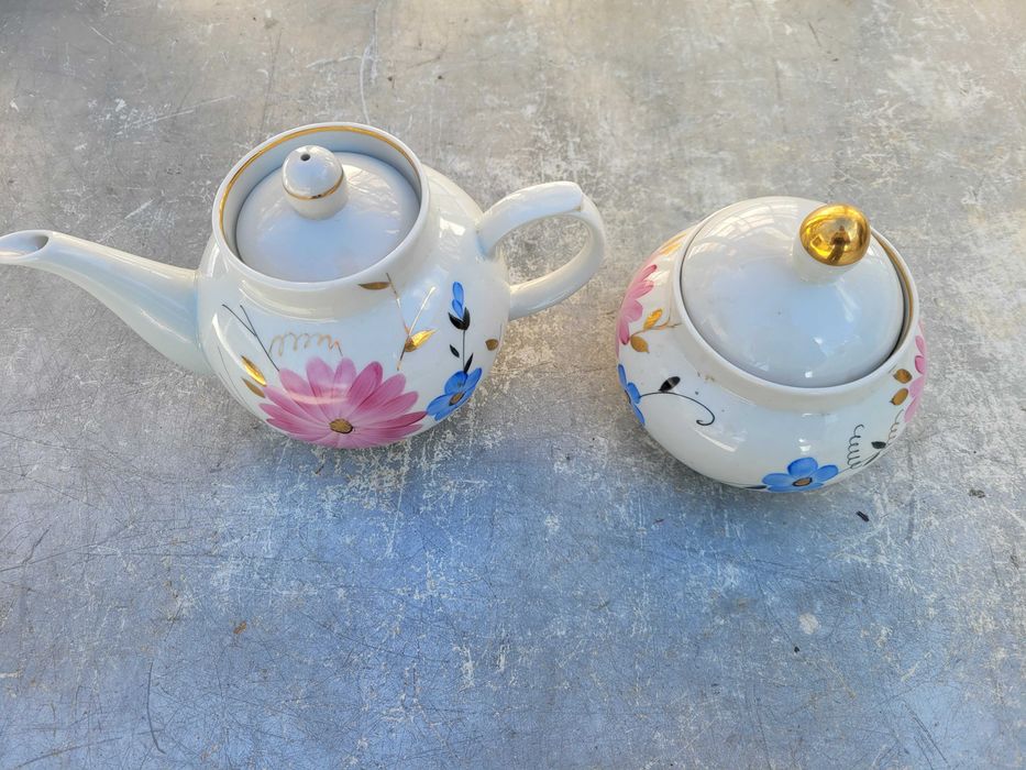 Сахарница  фарфор Дулево ссср