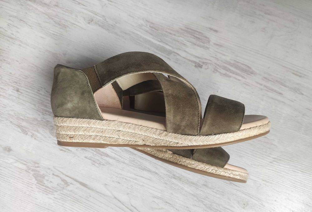 Skórzane espadryle rozmiar 40