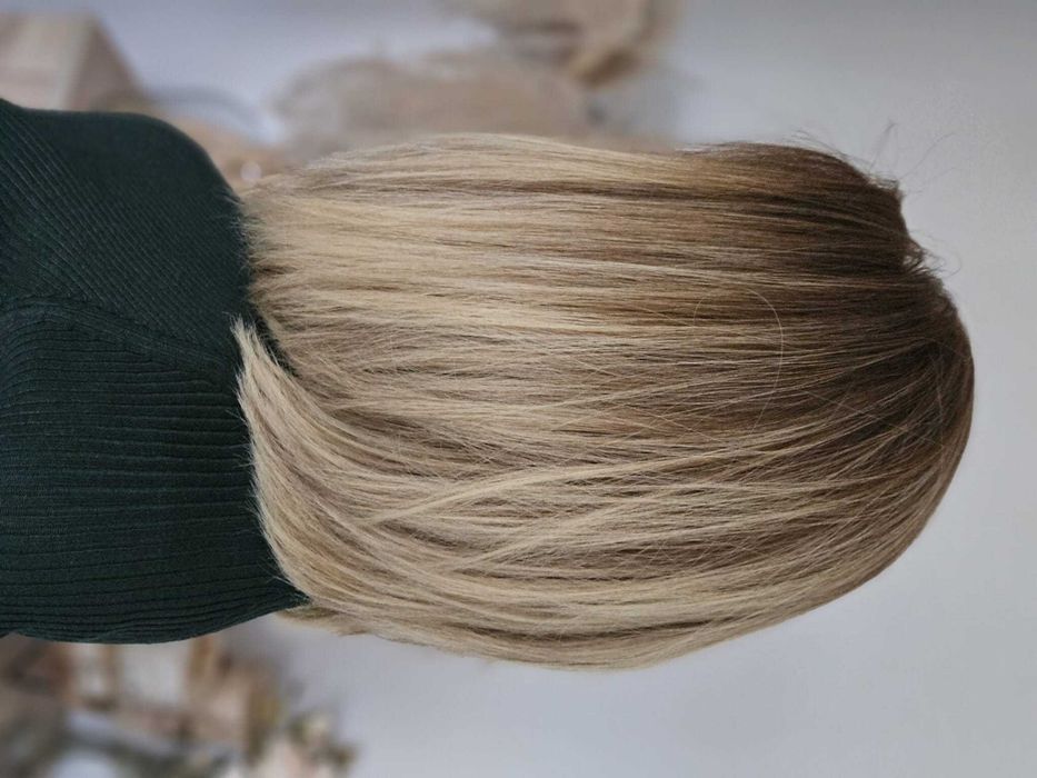 ekskluzywna peruka topper z włosów naturalnych