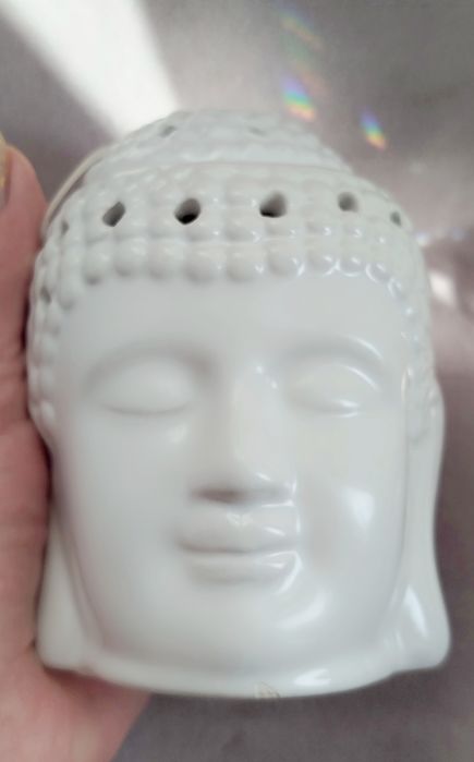 Керамическая аромалампа в форме головы Будды